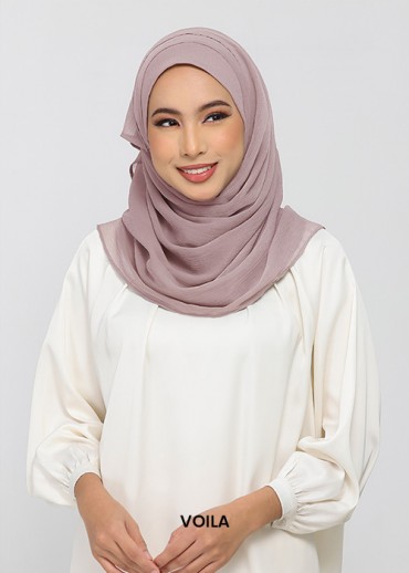 Mauve Gray Crinkled