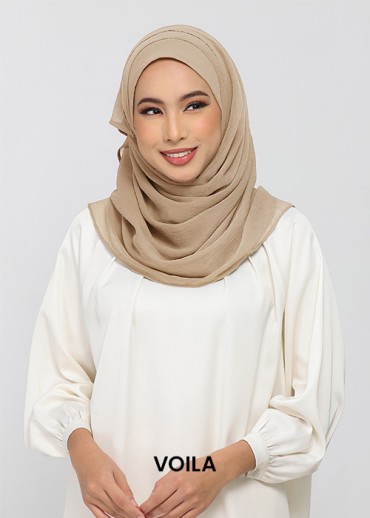 Neutral Beige Crinkled