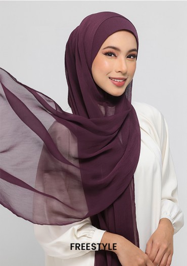 Free Style Aubergine Crinkled