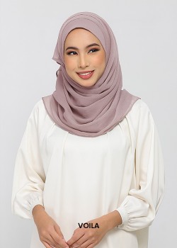 Mauve Gray Crinkled