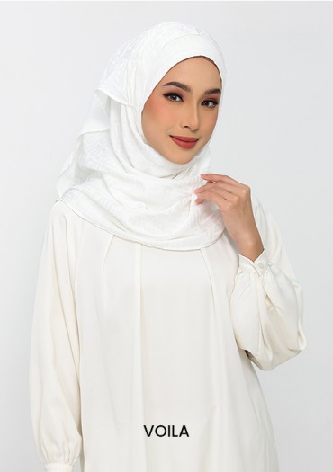 Jacquard Monogram White