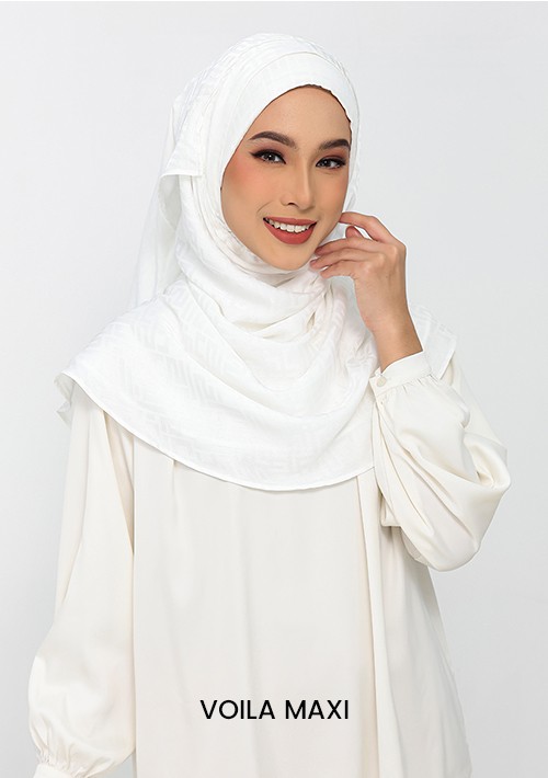 Jacquard Monogram White